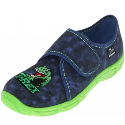 Produktbild von Beck T-Rex dunkelblau Jungen Hausschuh in Blau, Größe 26