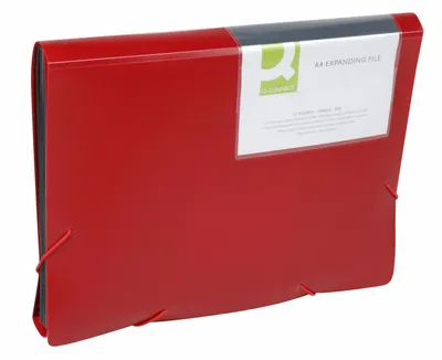Produktbild von Connect Folder 13 Sections A4 Red, 33 cm, 24,5 cm, Rot, 12 Stück
