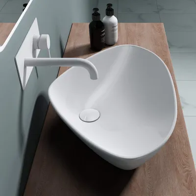 Immagine prodotto di doporro Lavabo da Appoggio 59x39x13cm, Lavandino Bagno in Ceramica Nano Rivestimenti Brš¹ssel215