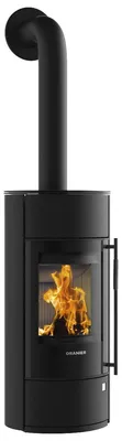 Produktbild von Oranier | Kaminofen | Polar Neo Blackline | 6,5 kW | Stahl Schwarz