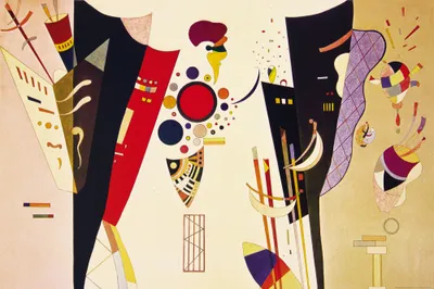 Zdjęcie produktu dla Wassily Kandinsky Art Print Obraz - Wzajemne porozumienie, 1942 (80 x 120 cm)