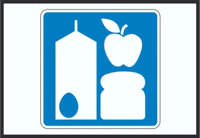 Produktbild von Shop Schild mit Symbol A6 Rückseite selbstklebend