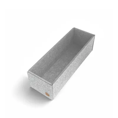 Produktbild von Aufbewahrungsbox CLEAN Filz 39 x 13 x 12 cm ohne Deckel in hellgrau meliert
