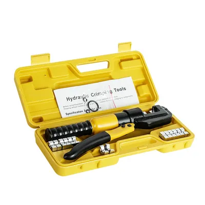 Produktbild von Manuelle Hydraulikzange, Kabelschuhe 6T mit 8 Einsätzen 4-70mm²
