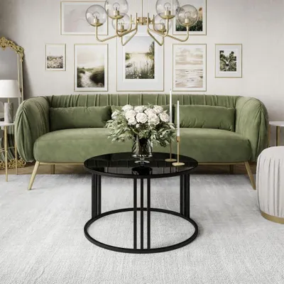 Produktbild von Runder Couchtisch LORI GLASS
