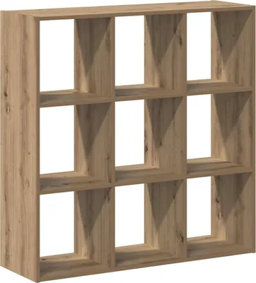 Obrázek produktu pro vidaXL Artisan dubová knihovna 102x32x102 cm materiál na bázi dřeva