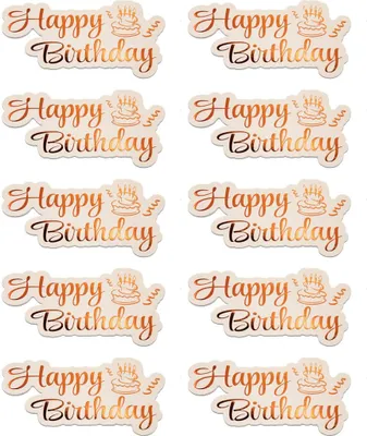 Produktbild von Oblique Unique 10 Stk. Happy Birthday Konfetti Geburtstag Jubliäum Streudeko Tisch Deko - roségold