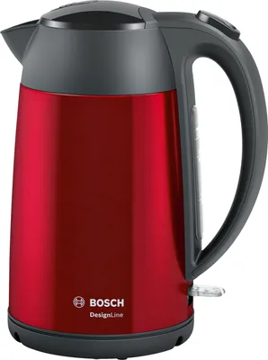Produktbild von Bosch TWK3P424 DesignLine Rot-Schwarz Elektro-Klein, Wasserkocher, 1,7 L, 2400 W