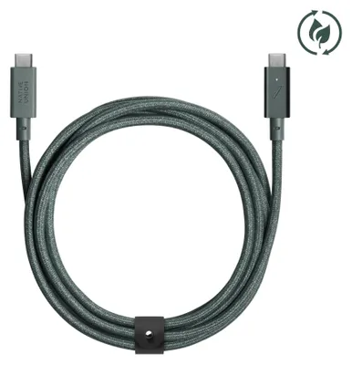 Obrázek produktu pro Native Union Belt, 2,4 m, USB C, USB C, USB 2.0, 0,48 Gbit/s, Zelená