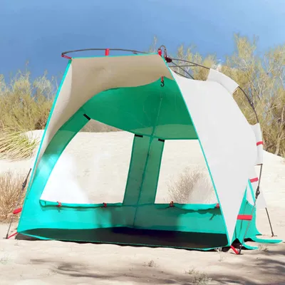 Produktbild von Möbel Strandzelt 2 Personen Seegrün Quick Release Wasserdicht - Campingzelte 4005291