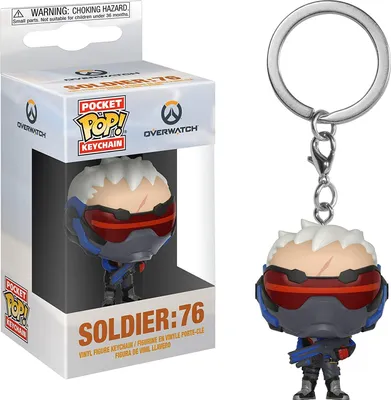 Produktbild von Overwatch - Soldier:76  - Schlüsselanhänger Funko Pocket POP! Keychain