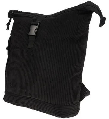 Produktbild von Kleiner Herren Damen Rucksack Kurierrucksack Roll UP Schule Uni Arbeit  Schwarz
