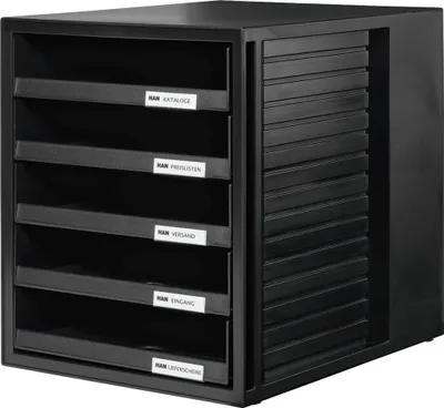 Image de HAN Schrank-Set Polystyrol Noir