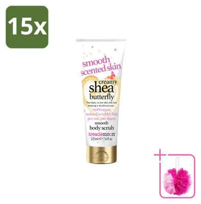 Produktbild von 15 x Treaclemoon Body Scrub Creamy Shea Butterfly 225 ml - Sparpackung - 15 Stücke