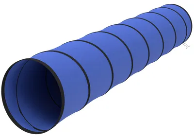 Produktbild von PawHut Hunde Agility Tunnel 300x50 cm Hundetunnel mit 4 Bodenankern Tragetasche