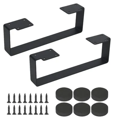 Produktbild von Set aus 2 Stabilen Tischbeinen Metall 10 cm Hoch