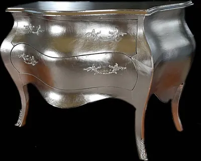 Immagine prodotto di Casa Padrino Cassettone barocco 120 cm SIlber - Mobili antichi in stile