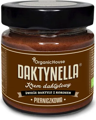 Produktbild von KREM KOKOS - DATTELN MEDJOOL - , GLUTENFREI, MIT MARZIPAN-GESCHMACK, 190 g - ORGANICHOUSE (DAKTYNELLA)