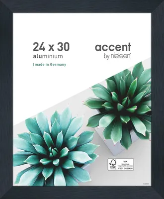 Zdjęcie produktu dla Rama na zdjęcia Nielsen Accent, aluminiowa, czarna, matowa, format 24x30 cm
