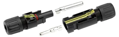 Zdjęcie produktu dla Cimco 180000, Terminal wciskany, Chrom, Prosty, Żeńska/Żeńska, Czarny, Stal