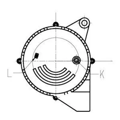 Immagine prodotto di Motorino di avviamento 4,5 kW 10 denti HC-Cargo per PERKINS