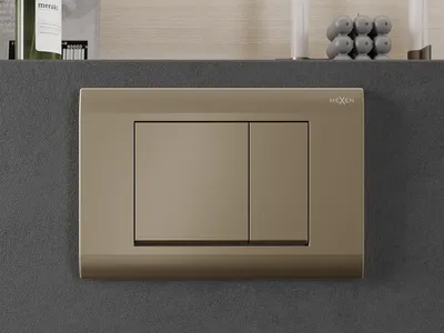 Image de FenixButton 01 or affleurant /compatible avec Geberit Sigma UP300 et UP320/ (600104)