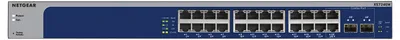 Obrázok produktu pre NETGEAR XS724EM, Riadený, L2, 10G Ethernet (100/1000/10000), Inštalácia do Racku, 1U
