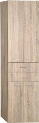 Obrázek produktu pro ZOJA/KERAMIA FRESH vysoká skříňka se zásuvkami 50x184x29cm, dub platinový