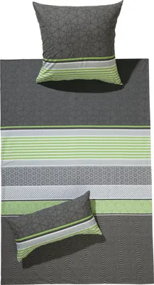 Produktbild von REDBEST Bettwäsche grau 1x 200x200 cm + 2x 40x80 cm