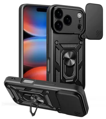 Productafbeelding van Beschermhoes Defender Slide voor iPhone 17 Pro, 6,3 inch, zwart