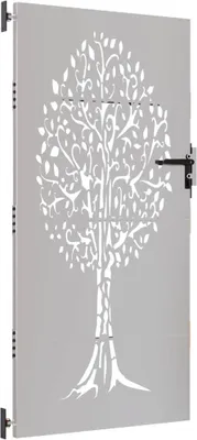 Obrázok produktu pre vidaXL Záhradná brána 85x200 cm Corten Steel Tree Design