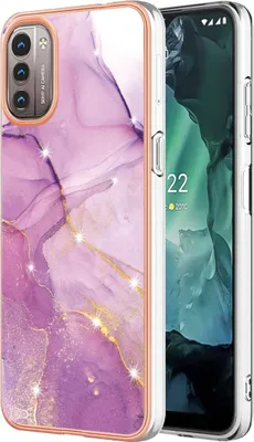 Produktbild von König Design Hülle kompatibel mit Nokia G11 / G21 Kunststoff Soft Handyhülle - Handy Case Violett 1