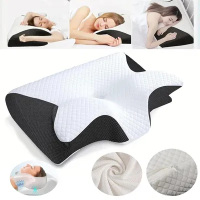 Produktbild von Memory Foam Kissen Stützendes Nackenkissen Ergonomisches Seitenschläferkissen