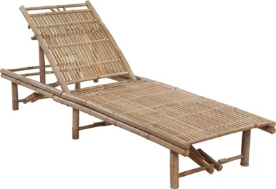 Obrázok produktu pre záhradné ležadlo vidaXL s bambusovým vankúšom
