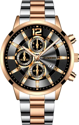 Produktbild von Sportlich-elegante Herrenuhr FE-12055 Silber/Roségold KP12055