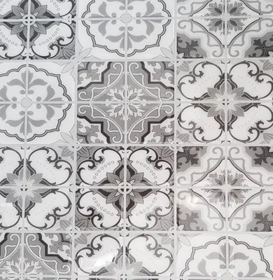 Image de 15 Carrelage Adhesif 3d Vintage Noir - Access Deco
