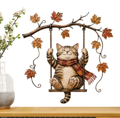 Productafbeelding van Kattenmuurdecor met Schommel Ontwerp