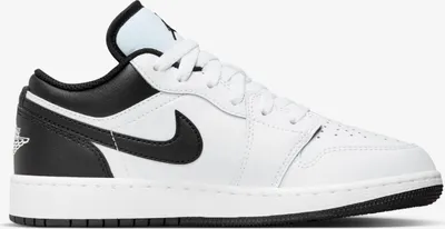 Zdjęcie produktu dla BUTY NIKE AIR JORDAN 1 LOW 553560-132 biało czarne skórzane 38 biały