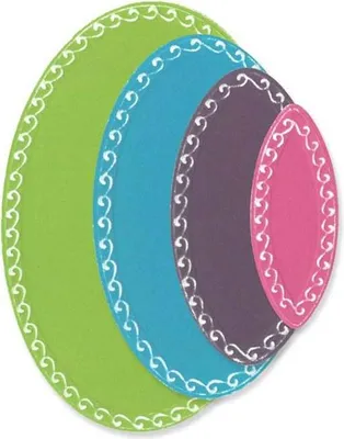 Image de SIZZIX, matrice de découpe et de gaufrage, modèle de découpe "Clare Classic Ovals"