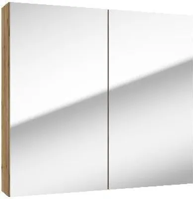 Zdjęcie produktu dla kielle Vega – szafka z lustrem, 80 x 73 x 15 cm, złoty dąb 50118801