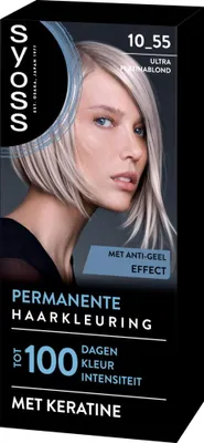 Immagine prodotto di SYOSS - Colorazione permanente 10-55 - Tintura per capelli - Tintura permanente per capelli - Biondo ultra platino - Copertura grigia - 1 pezzo