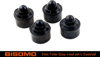 Produktbild von Gummi Puffer für Sitzbank, 4er Set Gummipilz für Doppelsitz Simson S53, S83, KR50, KR51 Schwalbe, SR50 SR80 Roller
