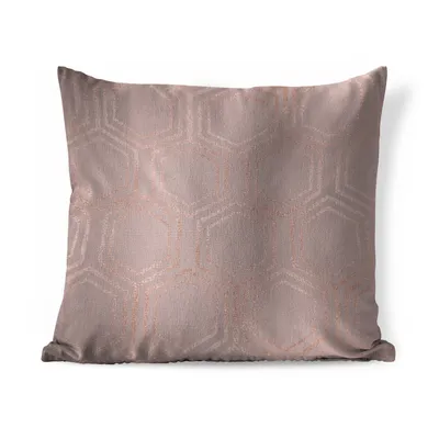 Produktbild von MuchoWow® Zierkissen Sofakissen Wohnzimmer Dekokissen 60x60 cm Sechseck - Muster - Rosa - Sitzfläche - Foto Polster