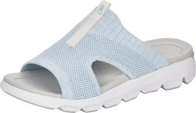 Produktbild von Rieker Pantoletten - Pastel Blau Synthetik Größe: 36 Normal