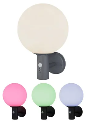 Produktbild von RGB LED Wandleuchte, Bewegungsmelder, anthrazit