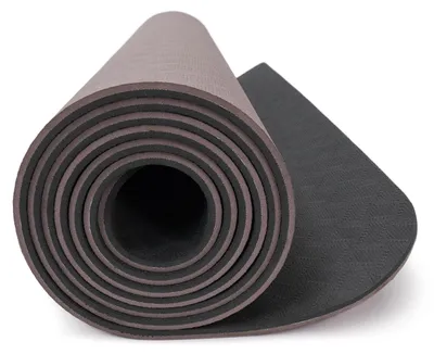 Produktbild von yogabox Yogamatte TPE 2-farbig - braun/anthrazit 183 x 61 x 0,6 cm