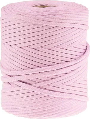 Produktbild von Polyester-Schnur 100m Kordel 4mm, PES Kordel Flechtschnur, Polyesterkordel, Farbe:bubblegum