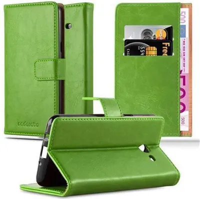 Produktbild von Cadorabo Hülle für Samsung Galaxy J5 2017 US Version Schutzhülle in Grün Handyhülle Book Tasche Case Etui Luxury