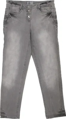 Produktbild von 20423 Cecil, Scarlett Tapered, Damen Jeans Hose, Stretchdenim, mausgrau, W 34 L 32