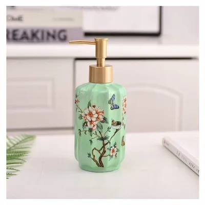 Immagine prodotto di Solidchoice - Dispenser per sapone in Vetroceramica da 350 ml, ideale per il bagno
